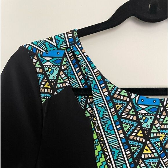 Gianni Bini | Aztec Print Mini Dress | Size Small | Office Wear - Picture 4 of 8